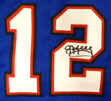 BILLS TEAM GREATS AUTOGRAPHED BLUE JERSEY 3 SIGS KELLEY THOMAS BECKETT 191972