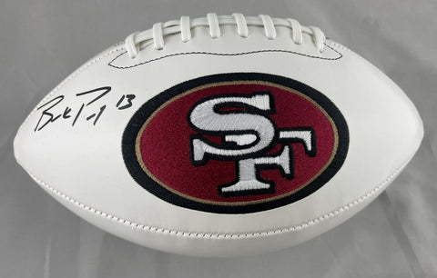 Brock Purdy Autographed San Francisco 49ers Logo Football - Beckett