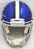 ROGER STAUBACH AUTOGRAPHED COWBOYS FLASH FULL SIZE AUTHENTIC HELMET BECKETT