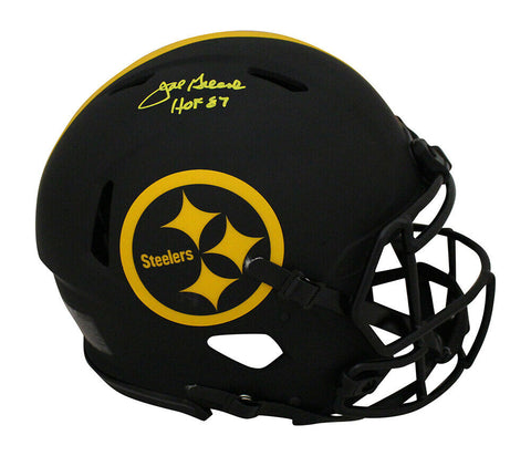 Joe Greene Signed Pittsburgh Steelers Authentic Eclipse Helmet HOF BAS 33736