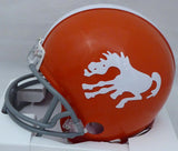 STEVE ATWATER AUTOGRAPHED BRONCOS THROWBACK ORANGE MINI HELMET BECKETT 178096