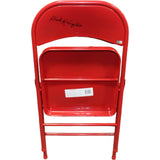 Bobby Knight Autographed/Signed Indiana Hoosiers Red Folding Chair BAS 40959