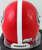 Sony Michel Autographed Georgia Bulldogs Red Schutt Mini Helmet- Beckett W*Black