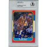 Byron Scott Autographed Lakers 86 Fleer #99 Slabbed Trading Card Beckett 48947