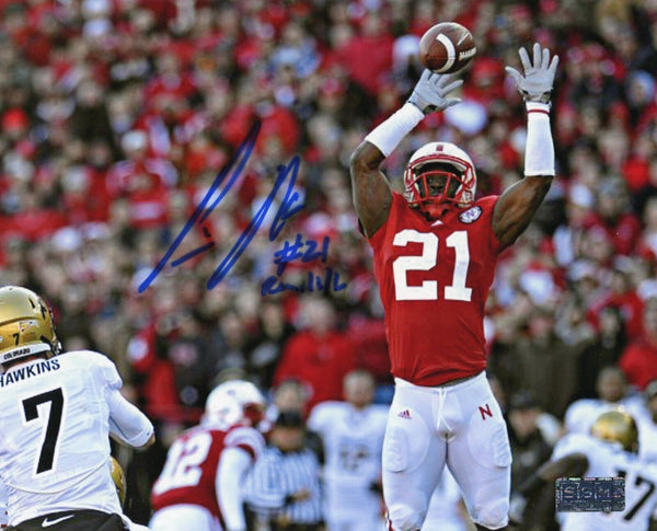 PRINCE AMUKAMARA AUTOGRAPHED SIGNED NEBRASKA CORNHUSKERS 8x10 PHOTO COA