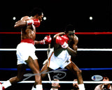 SUGAR RAY LEONARD AUTOGRAPHED SIGNED 8X10 PHOTO VS. THOMAS HEARNS BECKETT 178101