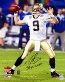 DREW BREES AUTOGRAPHED FRAMED 16X20 PHOTO SAINTS "SB XLIV MVP" BECKETT 200334