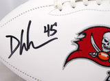 Devin White Autographed Tampa Bay Bucs Logo Football w/SB Champs-Beckett W Holo