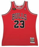 Michael Jordan Autographed 1998 Chicago Bulls Red Authentic Finals Jersey UDA