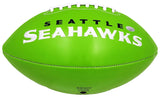 JIM ZORN AUTOGRAPHED SEATTLE SEAHAWKS GREEN LOGO FOOTBALL MCS HOLO STOCK #211070