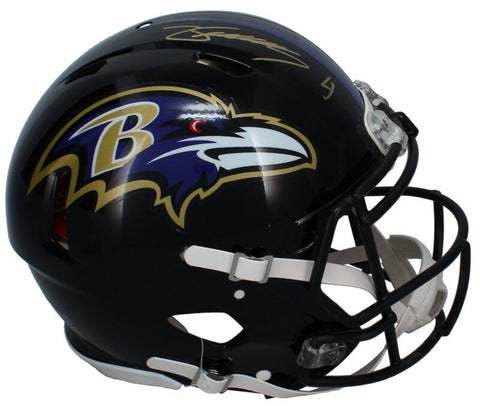 Zay Flowers Autographed Baltimore Ravens Authentic Speed Helmet JSA