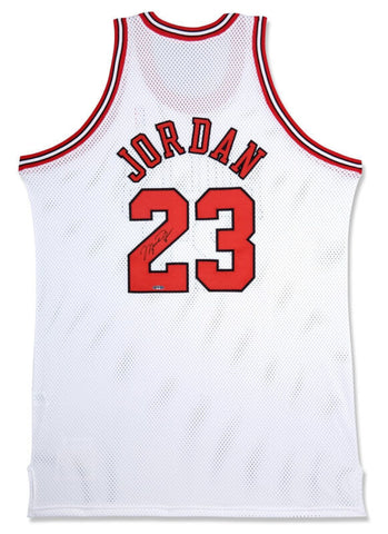 Michael Jordan Autographed Chicago Bulls White 1997-98 Authentic M&N Jersey UDA