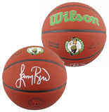 Celtics Larry Bird Authentic Signed Wilson Celtics Logo Basketball BAS Witnessed