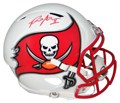 RONALD JONES II SIGNED TAMPA BAY BUCCANEERS WHITE FULL SIZE SPEED HELMET BECKETT