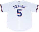 COREY SEAGER SIGNED AUTOGRAPHED TEXAS RANGERS #5 WHITE NIKE JERSEY FANATICS