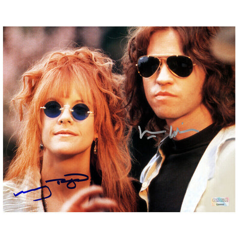Val Kilmer, Meg Ryan Autographed 1991 The Doors Jim Morrison & Pamela 8x10 Photo