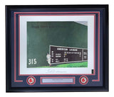 Ted Williams Signed Framed 16x20 Boston Red Sox Photo BAS LOA