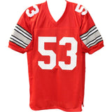 Randy Gradishar Autographed/Signed College Style Red Jersey Insc. Beckett 44616