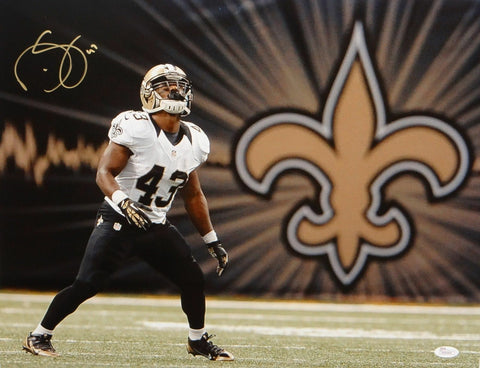 Darren Sproles Autographed 16x20 Saints On Field Photo- JSA W Authenticated