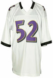 Ray Lewis Signed Custom White Pro Style Football Jersey JSA ITP