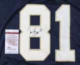 Tim Brown Signed Notre Dame Fighting Irish Jersey (JSA COA) Oakland Raiders W.R.