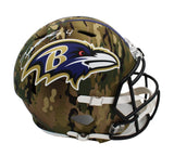 Zay Flowers Signed Baltimore Ravens Speed Full Size Camo NFL Helmet