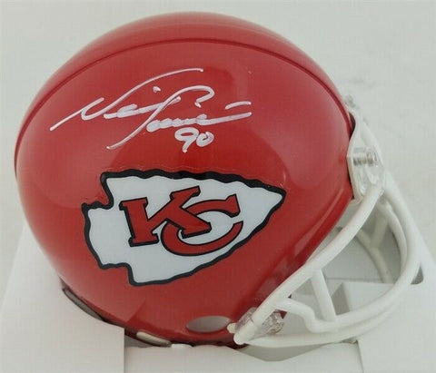 Neil Smith Signed Kansas City Chiefs Mini Helmet (JSA Witness COA)