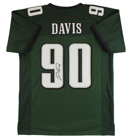 Jordan Davis Authentic Signed Green Pro Style Jersey Autographed JSA Witness