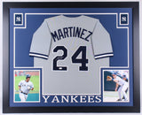 Tino Martinez Signed Yankees 35x43 Custom Framed Jersey (JSA COA) 4x World Champ