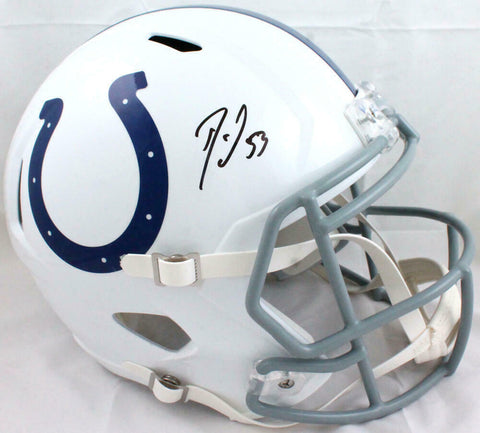 Darius Leonard Autographed F/S Indianapolis Colts Speed Helmet *front- JSA W