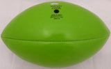 STEVE LARGENT AUTOGRAPHED SEAHAWKS GREEN LOGO FOOTBALL "HOF 95" MCS HOLO 161482