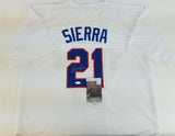 Ruben Sierra Signed Texas Rangers Jersey (JSA COA) A.L. RBI Leader 1989