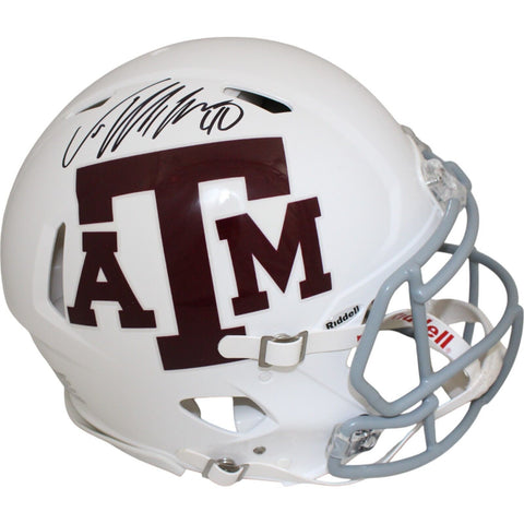 Von Miller Signed Texas A&M Aggies Authentic White Full Size Helmet BAS 48677