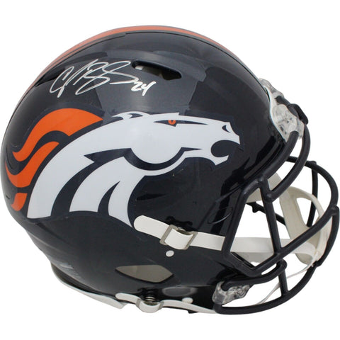 Champ Bailey Autographed Denver Broncos Authentic Helmet Beckett 44957