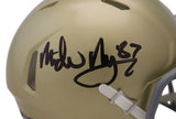 Michael Mayer Signed Notre Dame Fighting Irish Speed Mini Helmet Beckett 39127