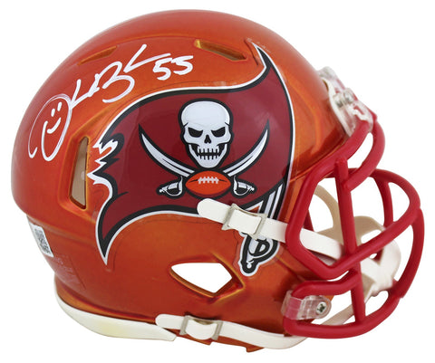 Buccaneers Derrick Brooks Authentic Signed Flash Speed Mini Helmet BAS Witnessed