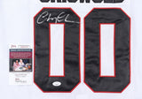 Chevy Chase Signed Blackhawks "Griswold "Jersey (JSA COA) Christmas Vacation