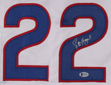 Jason Heyward Signed Chicago Cubs Jersey (Beckett COA) 2016 World Series Champ