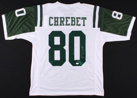 Wayne Chrebet Signed New York Jets White Jersey (JSA)Ex Hofstra Wide Receiver