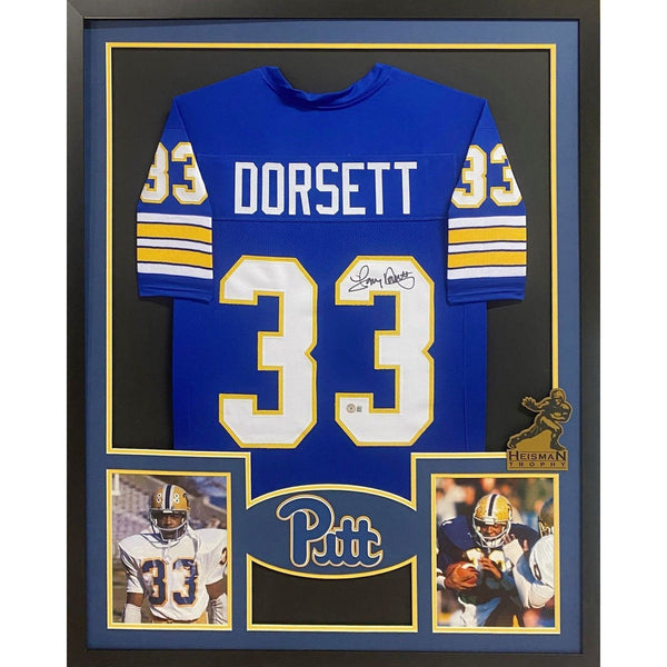 Tony Dorsett Autographed Signed Framed Pitt Panthers Jersey BECKETT BAS