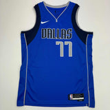 Autographed/Signed Luka Doncic Dallas Mavericks Blue Authentic Jersey JSA COA