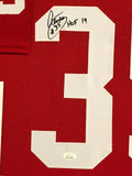 FRAMED ARIZONA CARDINALS AENEAS WILLIAMS AUTOGRAPHED SIGNED JERSEY JSA COA