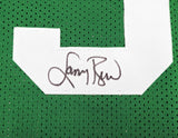 BOSTON CELTICS LARRY BIRD AUTOGRAPHED GREEN BASKETBALL JERSEY BECKETT QR 228093