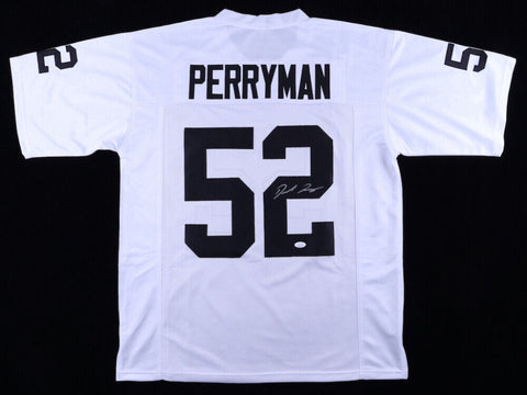 Denzel Perryman Signed Las Vegas Raiders Jersey (JSA COA) Ex Miami Hurricane L.B