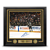 James Van Riemsdyk Goal Autographed Boston Bruins 11x14 Frame Photo JSA PSA Pass