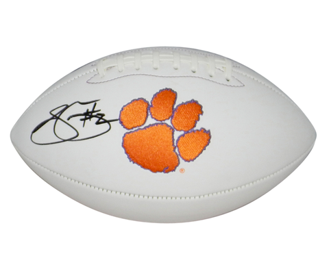 SAMMY WATKINS SIGNED AUTOGRAPHED CLEMSON TIGERS WHITE LOGO FOOTBALL JSA