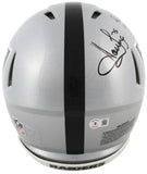 Raiders Howie Long & Maxx Crosby Signed F/S Speed Proline Helmet w/ case BAS Wit