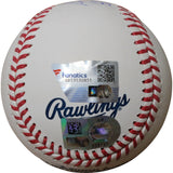 Adolis Garcia Autographed Texas Rangers OML Baseball Insc. FAN 46635