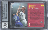 Magic Shaquille O'Neal Signed 1996 Topps Stars FR #132 Card Auto 10 BAS Slab