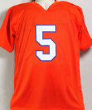 Tee Higgins Autographed Orange College Style Jersey w/ Insc - Beckett W Auth *5